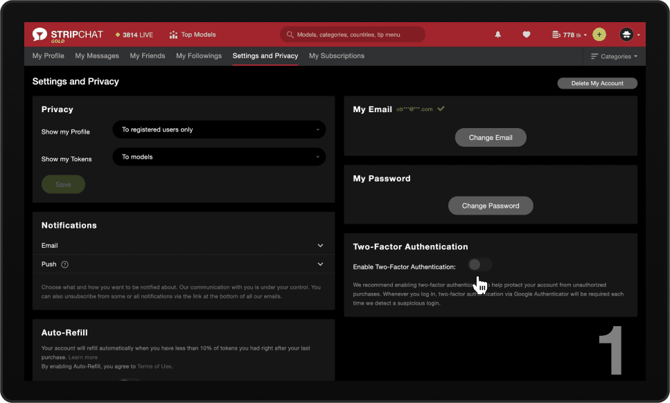 Two Factor Authentication How To Set It Up Stripchat Faq 1133